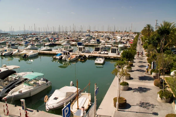 Jachthaven Alcudia Mallorca — Stockfoto