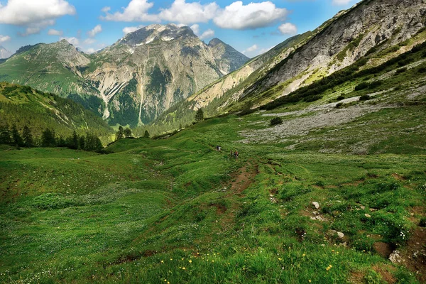 Kirándulás Karwendel Hegyekben — Stock Fotó