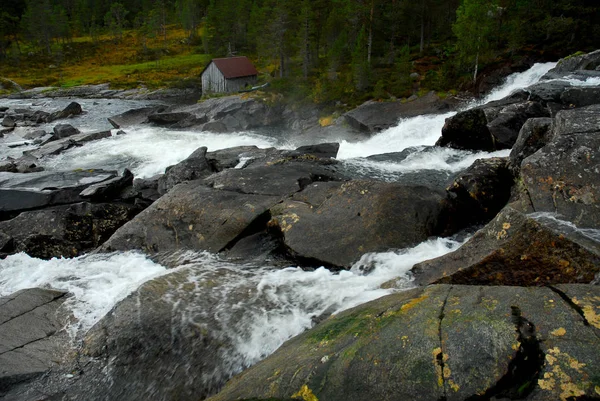 Noorwegen Natuur Landschap Achtergrond — Stockfoto