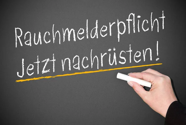 Handschrift Schwarzer Kreide Auf Einer Tafel — Stockfoto