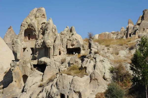 Καμινάδες Νεράιδα Στο Urgup Cappadocia Γαλοπούλα — Φωτογραφία Αρχείου