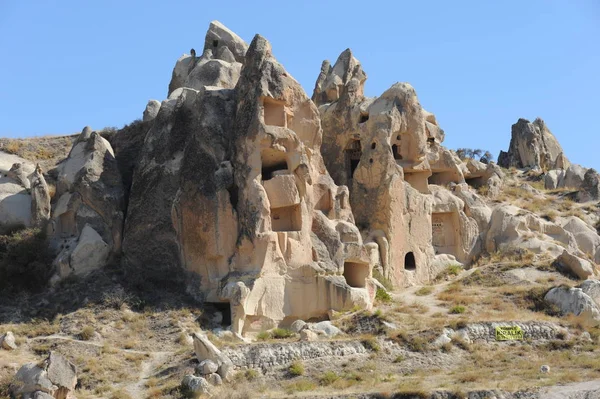 Vílí Komíny Urgup Cappadocia Krůty — Stock fotografie