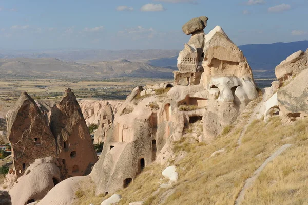 Vílí Komíny Urgup Cappadocia Krůty — Stock fotografie