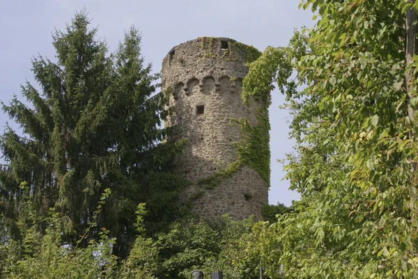 Dreiviertel Schalenturm Zum Schutz Einer Stadt — Stockfoto