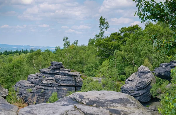 Randonnée Dans Les Elbsandsteingebirge — Photo