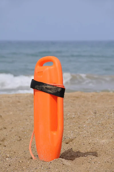 Plastový Kbelík Pláži — Stock fotografie