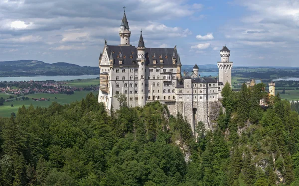 Kasteel Neuschwanstein Bouw Reizen — Stockfoto