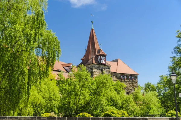 Run Pegnitz Burg Wenzel Deutschland — Stockfoto