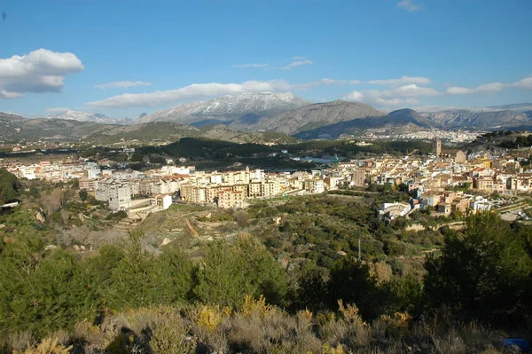 Spain Polop Snow Greenhouses — 图库照片