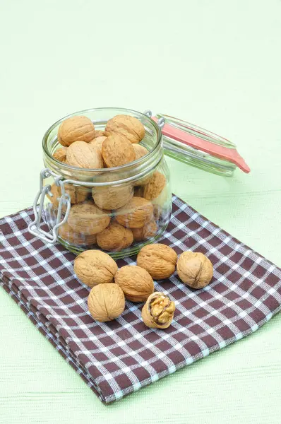 Nueces Marrones Nueces Bocadillo Alimentos — Foto de Stock