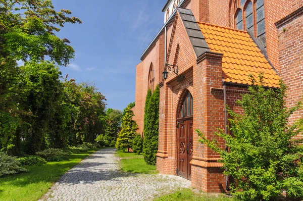 Wełna Nikolaus Kirche Polska — Zdjęcie stockowe