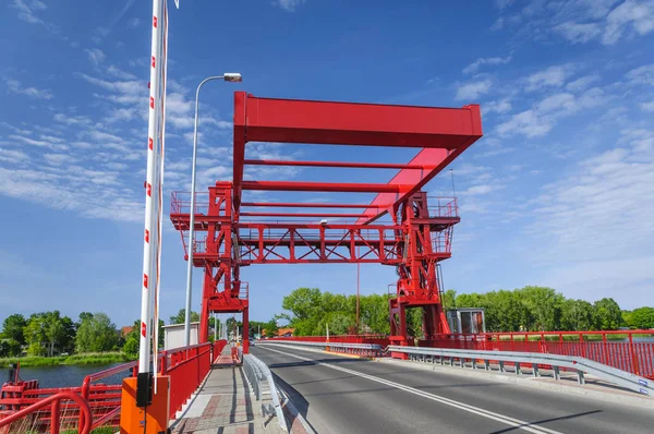 Barreras Tráfico Rojas Carretera — Foto de Stock