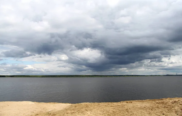 Praia Rio Volga — Fotografia de Stock