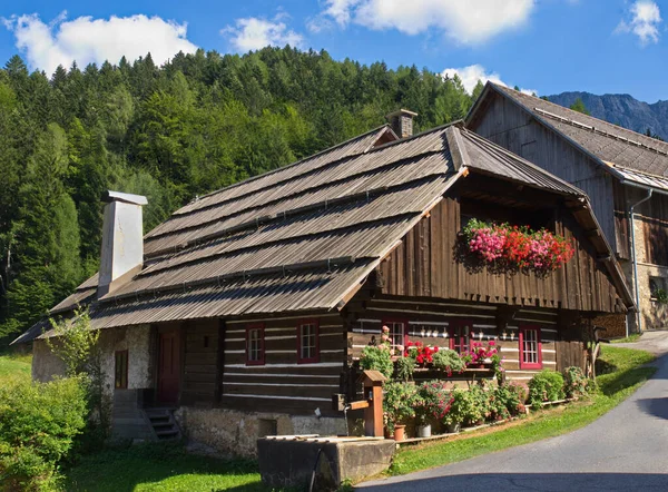 Lantgård Zell Pfarre Södra Kärnten — Stockfoto