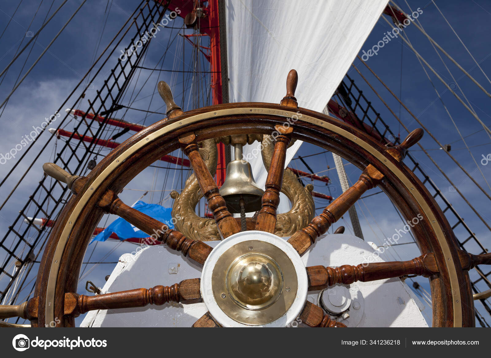 Steering Wheel Sailing Ship Stock Photo by ©PantherMediaSeller 341236218