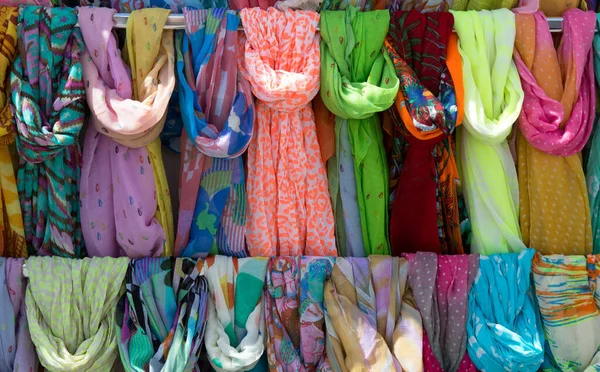 Colorful Scarves Market — Stock Photo, Image