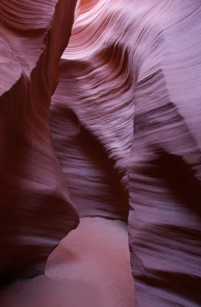 Réflexion Lumière Sur Les Murs Dans Canyon Inférieur Antilope — Photo