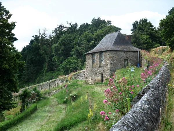 Fransa Küçük Taş Bina Duvar — Stok fotoğraf