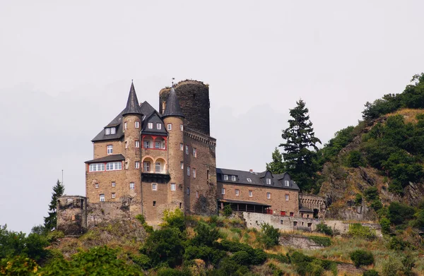 Vista Panorámica Majestuosa Arquitectura Medieval Del Castillo — Foto de Stock