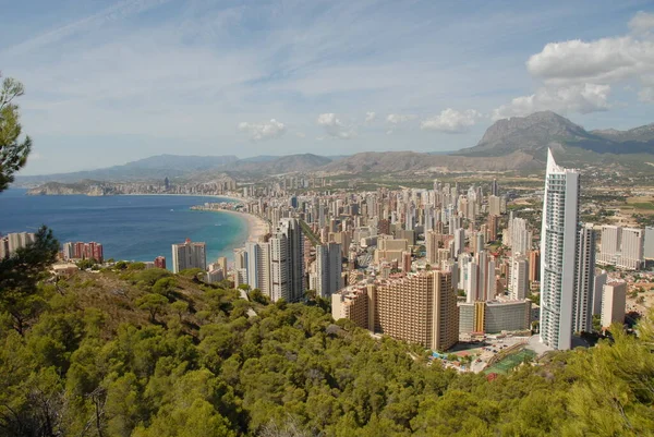 Quadro Panorâmico Benidorm Espanha — Fotografia de Stock