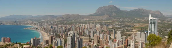 Panoramisch Beeld Van Benidorm Spanje — Stockfoto