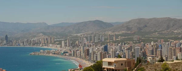 Quadro Panorâmico Benidorm Espanha — Fotografia de Stock