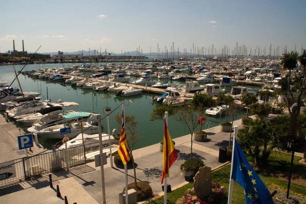 Marina Bukten Alcudia Mallorca — Stockfoto