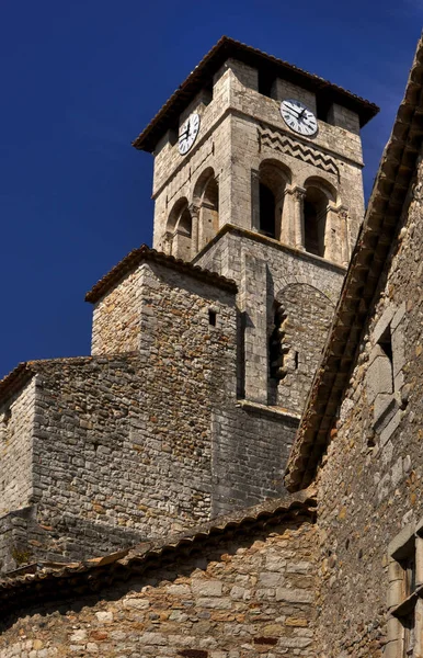 Church Tower Ruoms — Stock Photo, Image