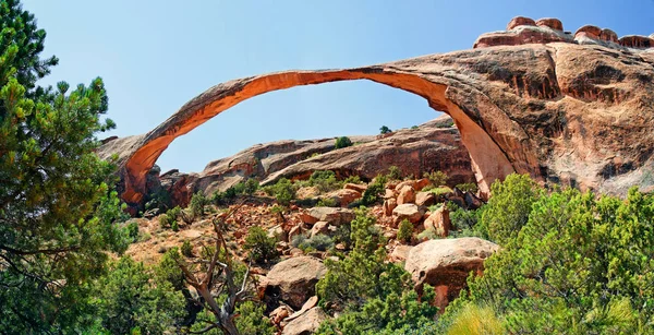 Arcos Parque Nacional Diablos Jardín Paisaje Arco Moab Utah Usa — Foto de Stock