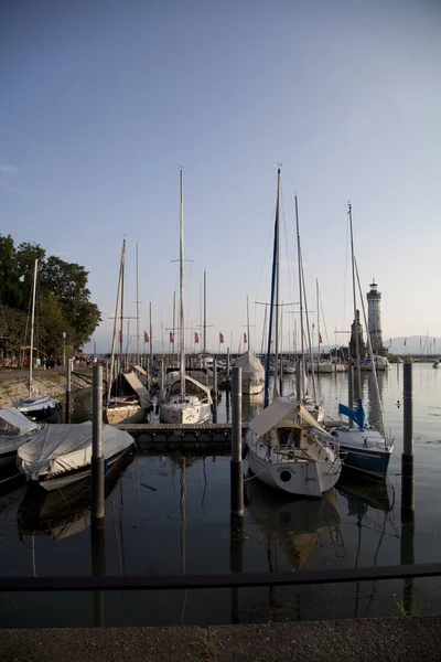 Marina Port Spécialement Conçu Avec Amarrages Pour Embarcations Plaisance Petits — Photo