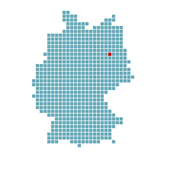 Marca Potsdam Mapa Simplificado Alemán —  Fotos de Stock