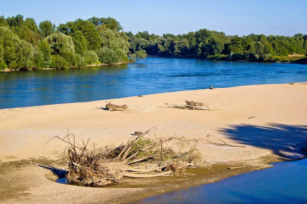 Rzeka Drava Podravina Chorwacja — Zdjęcie stockowe
