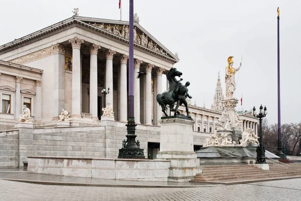 Punto Vista Sobre Construcción Del Parlamento Viena Austria —  Fotos de Stock