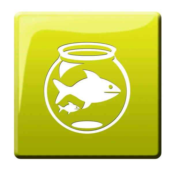 Graphic Fish Aquarium Illustration — Stock Photo, Image