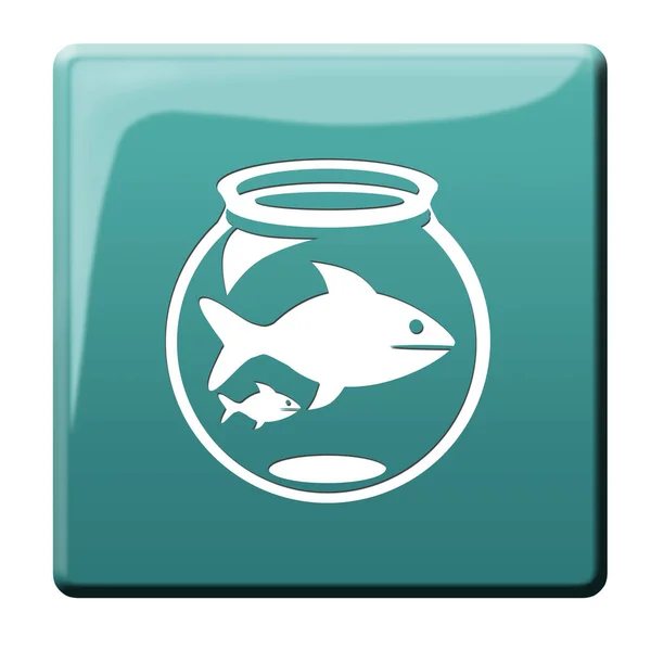 Grafické Ryby Akvarijním Ilustraci — Stock fotografie