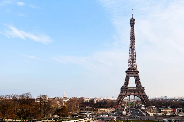 Вид Ейфелеву Вежу Trocadero Парижі — стокове фото