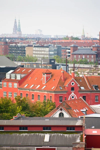 Vista Sobre Copenhague Desde Puerto Día Otoño — Foto de Stock