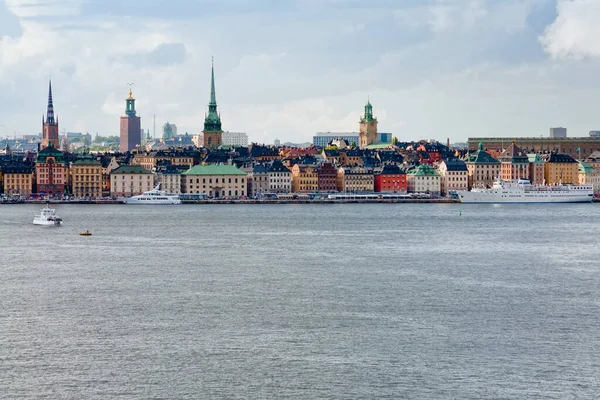 Stadtpanorama Von Stockholm Herbsttag Schweden — Stockfoto