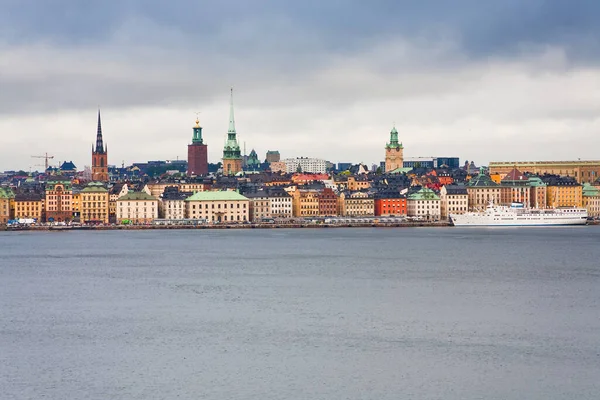 Vista Gamla Stan Stoccolma Dalla Baia Strommen Svezia — Foto Stock