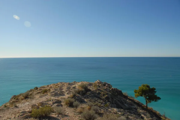 Spanien Einsamen Strand — Stockfoto