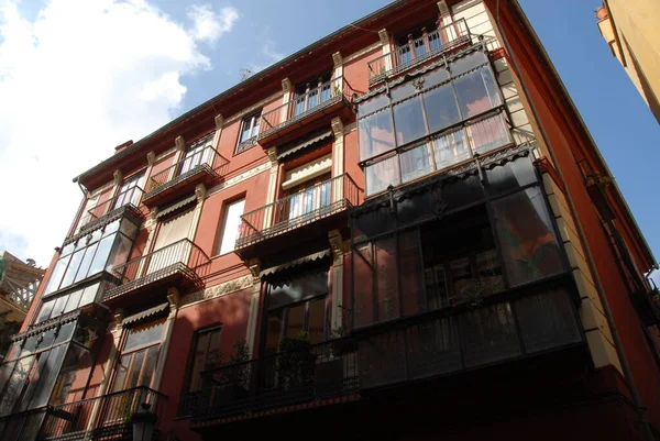 Fachada Casa Valencia Espanha — Fotografia de Stock