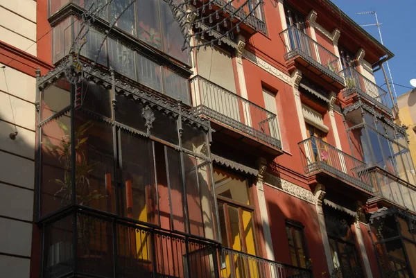 Fachada Casa Valencia Espanha — Fotografia de Stock