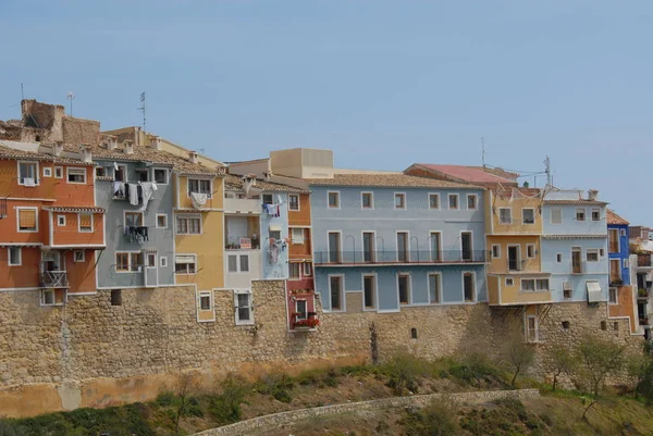 Hängende Häuser Spanien Alicante Villayosa — Stockfoto