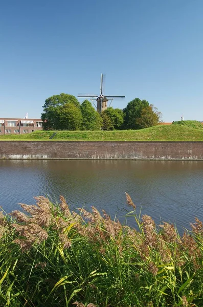 Molinos Viento Holandés Kinderdijk Holanda —  Fotos de Stock