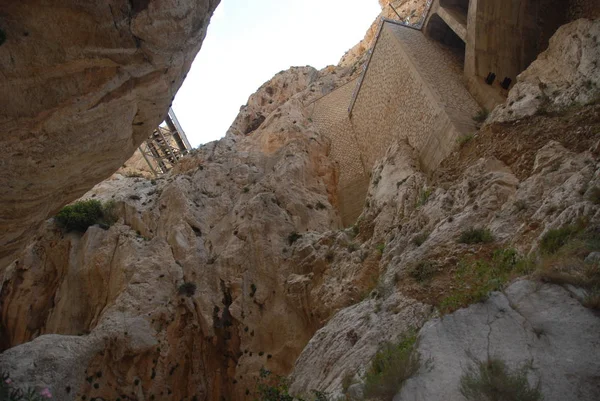 Ponte Ferroviária Montanhas Canyon — Fotografia de Stock