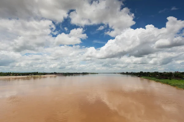 Mekong Strömung Bei Nonk Khai Zwischen Thailand Und Laos — Stockfoto