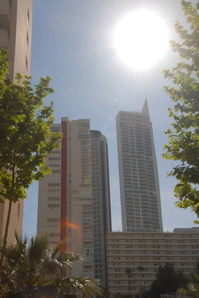 Span Benidorm Evi Yüzeleri — Stok fotoğraf