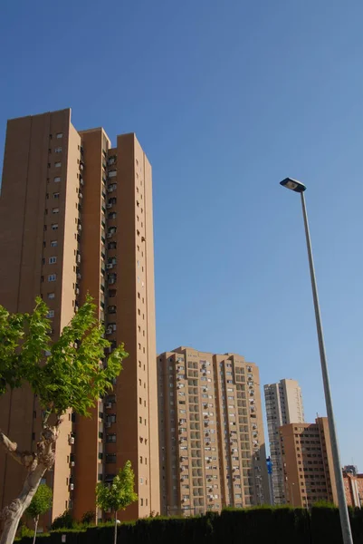 Spanien Benidorm Haus Facades — Stockfoto