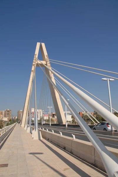 Spain Kablo Destekli Köprü — Stok fotoğraf
