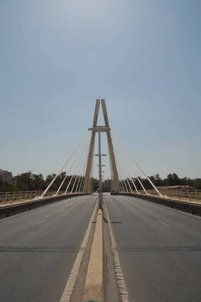 Vista Panorâmica Infra Estrutura Rodoviária Tráfego — Fotografia de Stock